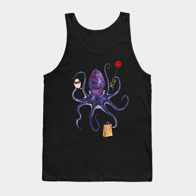 Celebrating octopus Tank Top by asya_lisina